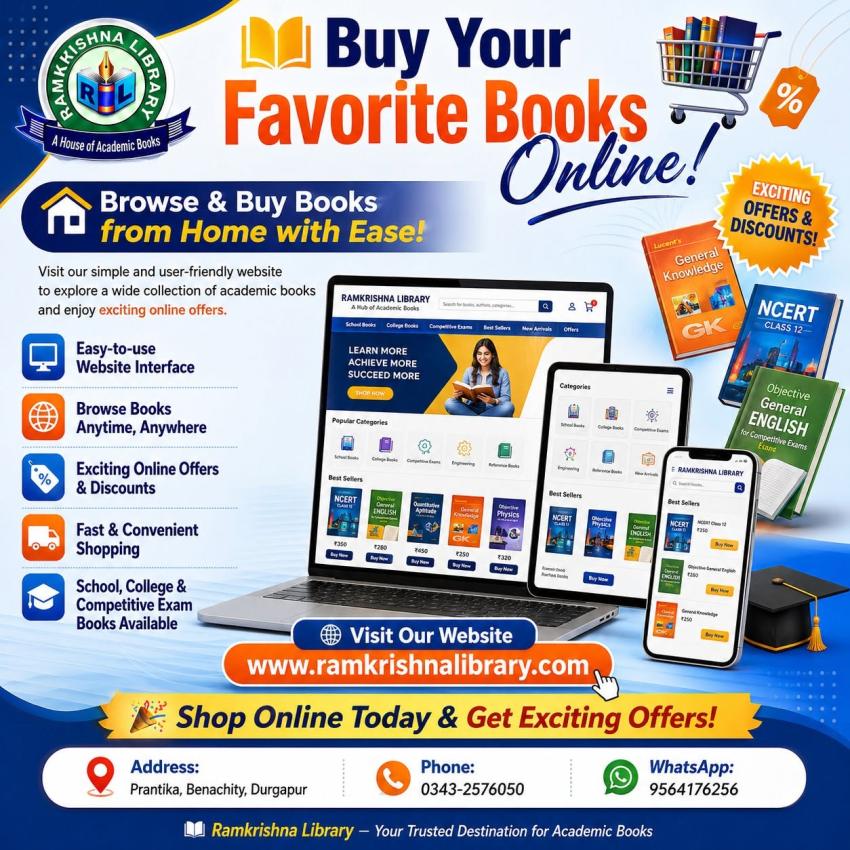 Buy Books in Durgapur: Your Trusted Destination for Academic, Bengali & Story Books