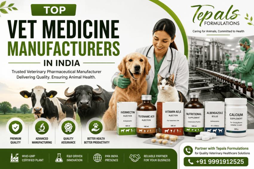 Veterinary Manufacturers in India: Powering the Future of Animal Healthcare