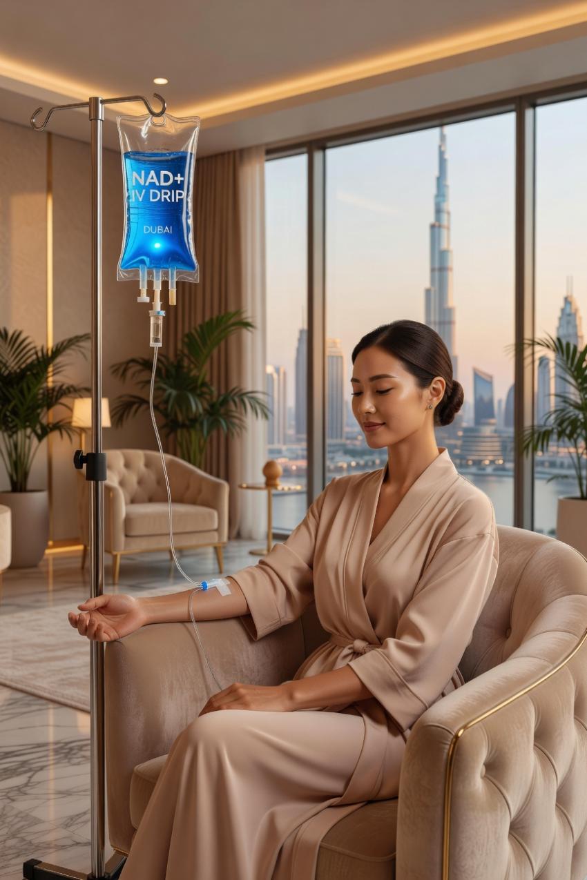 Rejuvenating Vitality with NAD+ IV Drip in Dubai