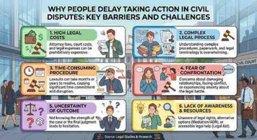 Why People Delay Taking Action in Civil Disputes