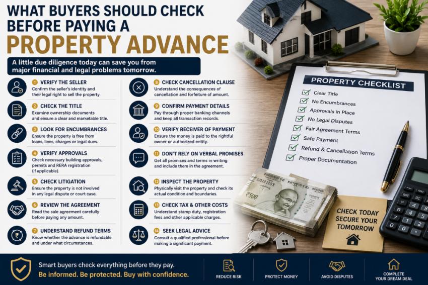 What Buyers Should Check Before Paying a Property Advance