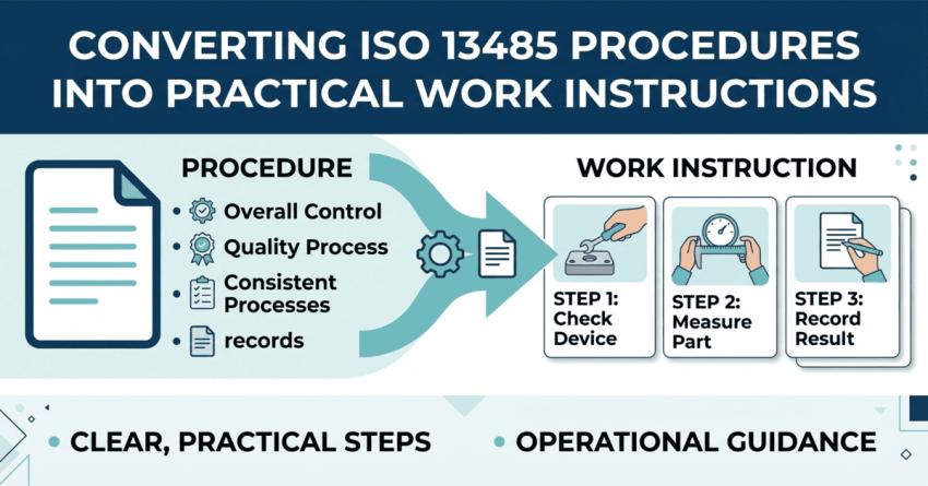 How to Turn ISO 13485 Procedures Into Practical Work Instructions