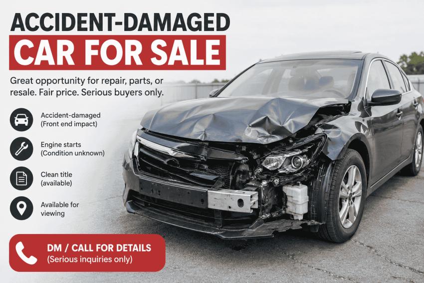 How to Sell an Accident-Damaged Car Without the Hassle
