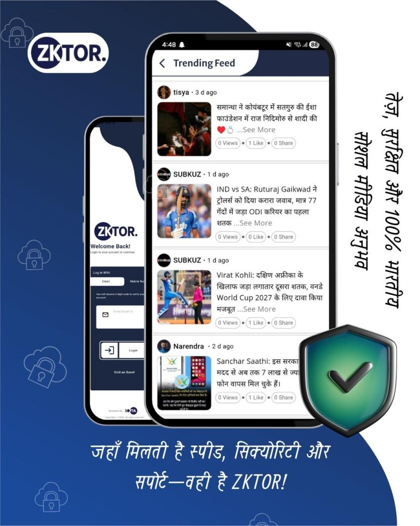Bharat Social App – Connect and Grow with Zktor