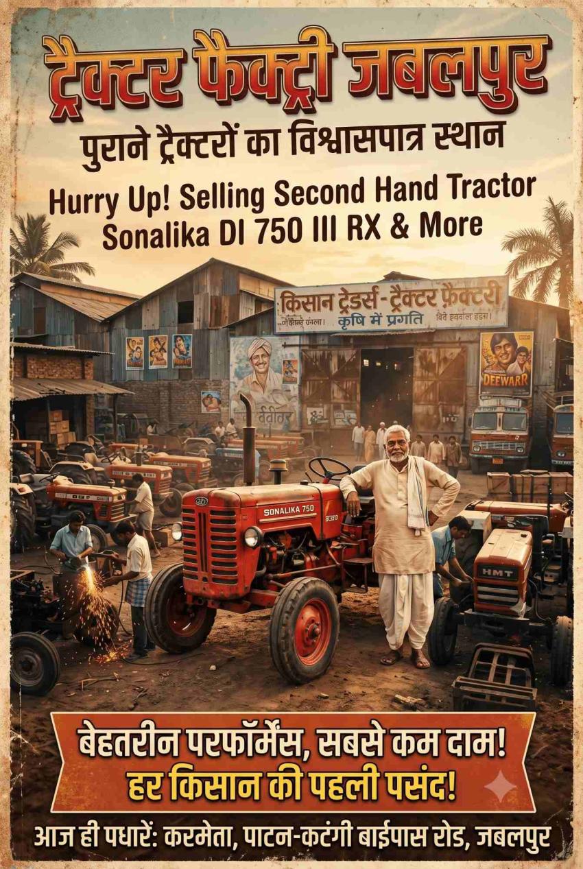 Hurry Up Tractor Factory Jabalpur Selling Sonalika DI 750