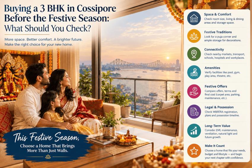 Buying a 3 BHK in Cossipore Before the Festive Season: What Should You Check?