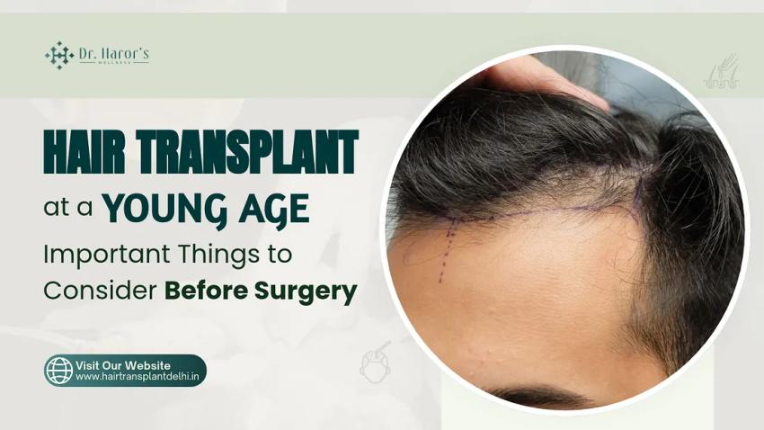 Hair Transplant at a Young Age: Important Things to Consider Before Surgery